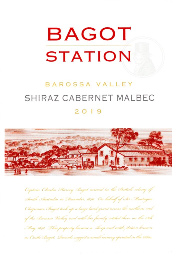 Australian wine history - Bagot Station Shirax Cabernet Malbec