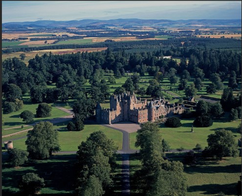 Glamis Castle which had a great collection of Bordeaux