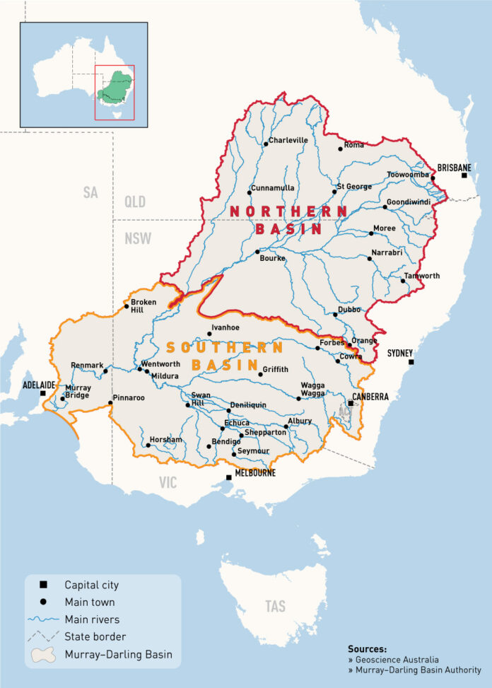 Map of the Murray Basin