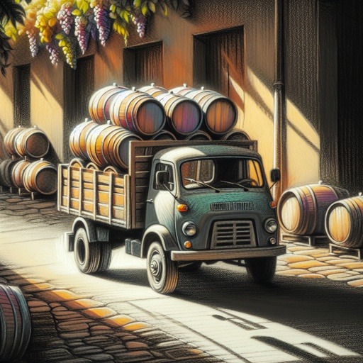 Out goes the Glug truck and back come the French barrels from a small wine maker.