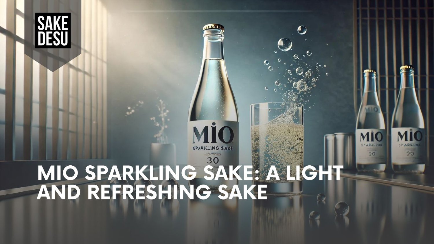 Sparkling sake is the new in drink